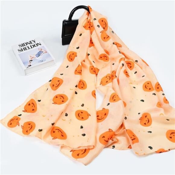 Women's Scarves Light Soft Fashion Pumpkin - Picture 1 of 6